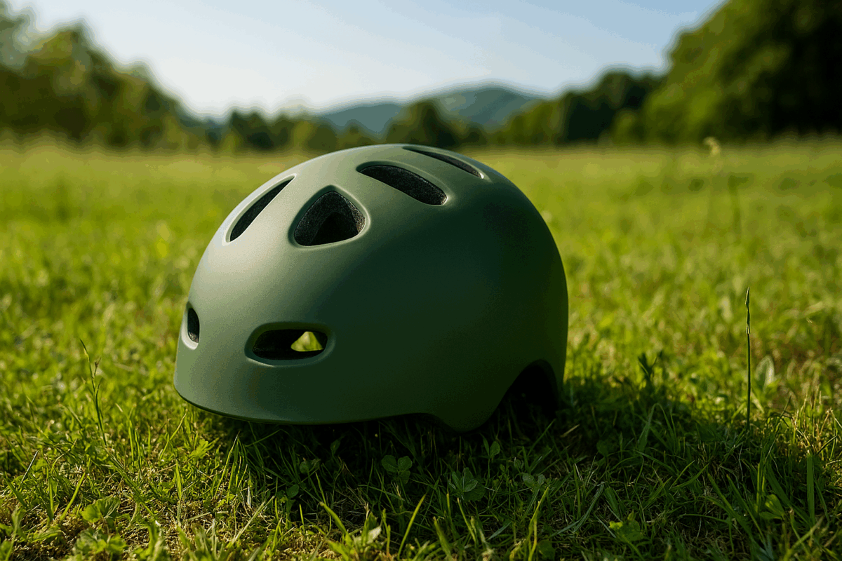 Cascos sostenibles materiales reciclados y eco-friendly en la protección personal