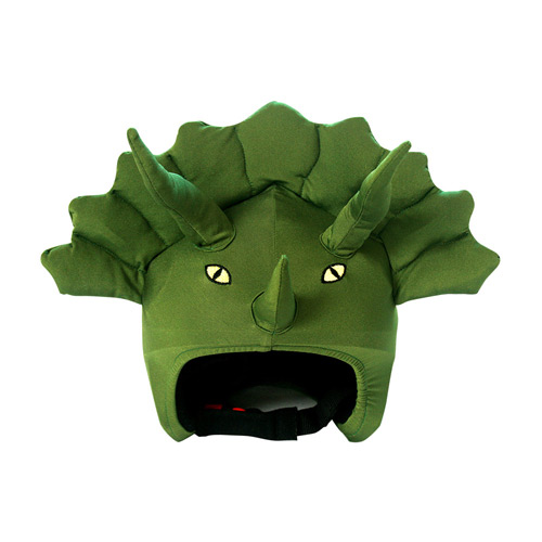 Couvre-casque Peluche Dinosaure – Taille Unique Ajustable – Pour Casque Ski, Vélo – Lavable Machine – Déguisement Fun Et Doux